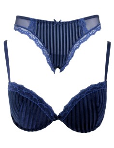 Women's Underwear Set Jadea Push Up Slip Made in Italy Lavender 4002
