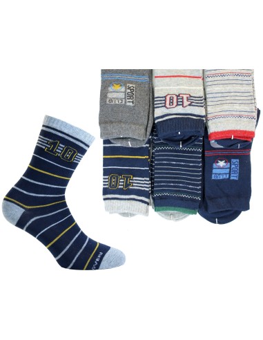 Short girl socks in warm cotton by Enrico Coveri 6 assorted pairs GS2