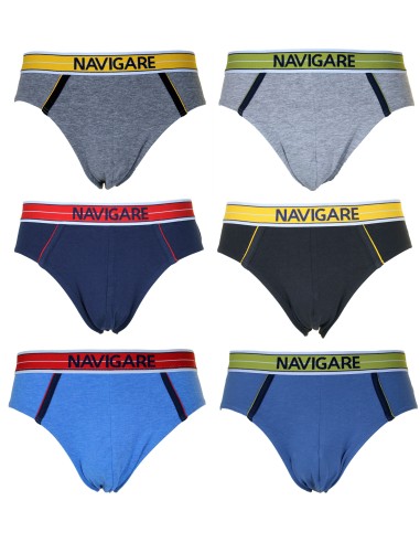 6 Pieces Briefs for Men NAVIGARE UNDERWEAR Pant Underwear Stretch 2923