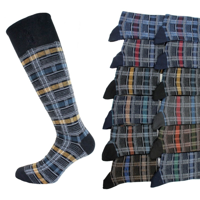 Enrico Coveri 12 paires de chaussettes LONGUES homme hiver chaud coton taille unique line32