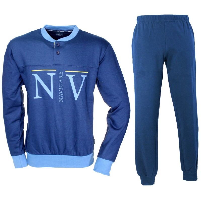 NAVIGATE Pajamas for men Fleece cotton comfortable and calibrated conformed measures 2141252B