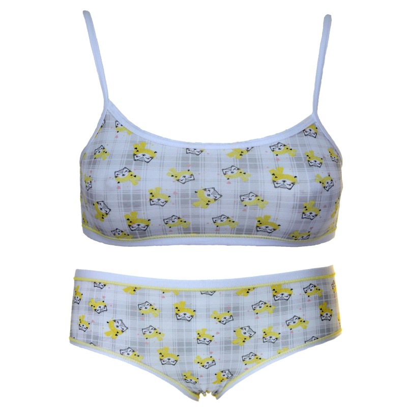 Jadea Complete baby girl underwear set Top Brassiere + Slip 376