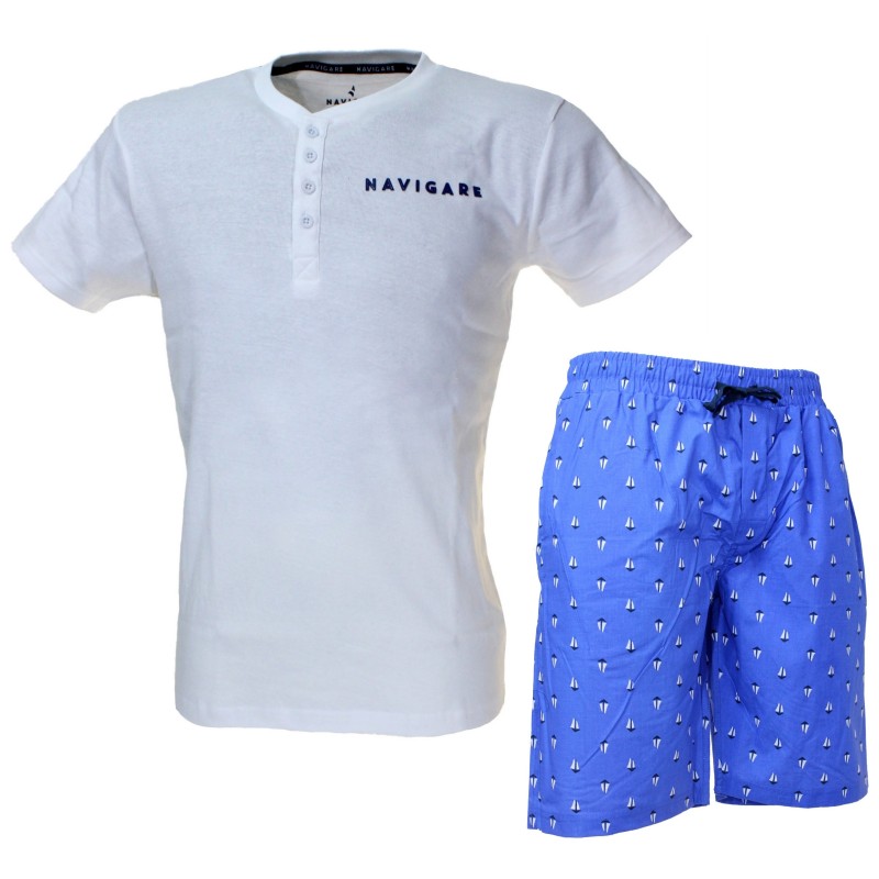 copy of Navigare Pyjama en jersey de coton pour homme Confortable mesures conformes 2141275 / B
