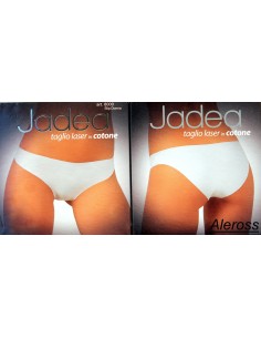 Jadea Slip Brasiliano Donna 2-3-4 Invisibile Taglio Laser Nero Bianco Nudo 8001