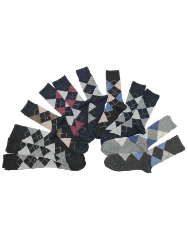 copy of Enrico Coveri 6 paires LONG chaussettes homme couleurs chaudes coton taille unique LINE6