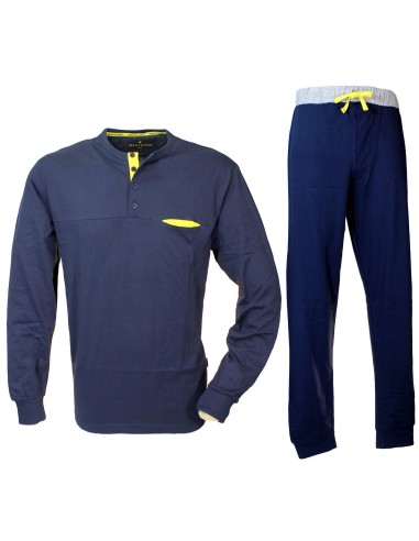 copy of Navigare Men\'s Cotton Jersey Long Sleeve Pajamas 2141287