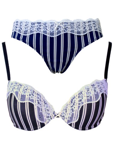 copy of Women's Underwear Set Jadea Push Up Slip Made in Italy Lavender 4002