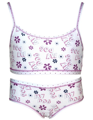 copy of Jadea Complete baby girl underwear set Top Brassiere + Slip 376