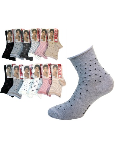 copy of 6 paires de chaussettes COURTES pour femmes d\'Enrico Coveri Warm Cotton drôle 4