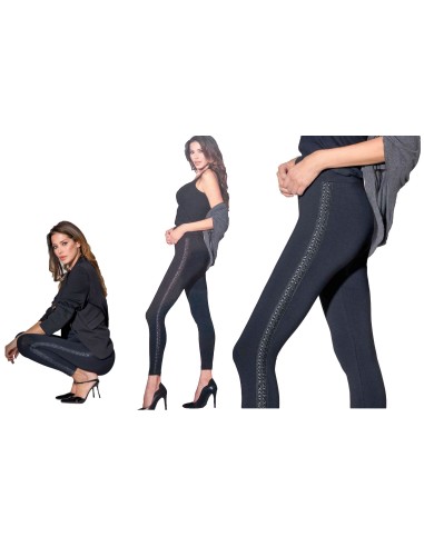 copy of Jadea Leggings Woman imitation leather fabric with stretch python pattern 4275