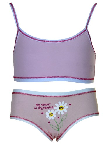 copy of Jadea Complete baby girl underwear set Top Brassiere + Slip 376