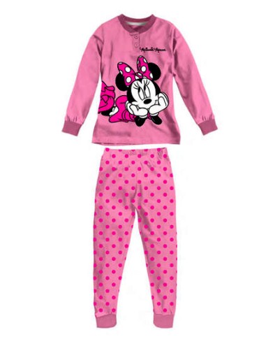 copy of Pyjamas Filles Disney Minnie Mickey pur coton Interlock Tg 8-9-10 ANS 22817