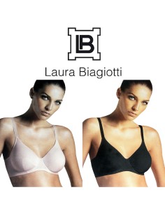 Reggiseno Laura Biagiotti senza ferretto Tg 3-4-5-6-7-8 coppa C Nudo Nero 990226