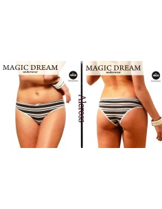 3 Slip Brasiliano Donna Magic dream Misura 3/M colori grigi elasticizzati 4820
