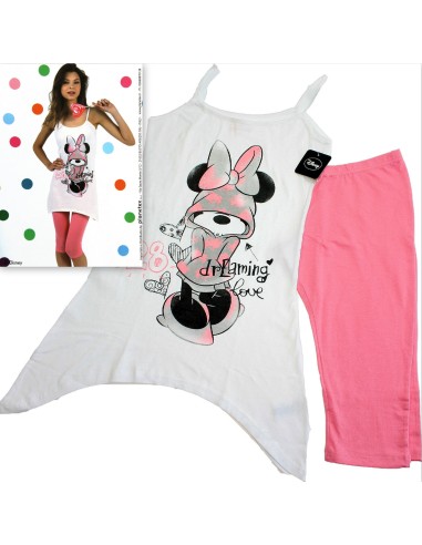 Camicia da Notte corta top + leggings Disney Minnie 4/L/46 elasticizzata 20434