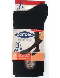 OFFERTA 3 PAIA calze lunghe uomo Pompea Microfibra Taglie 39/42-43/46 BLU 064